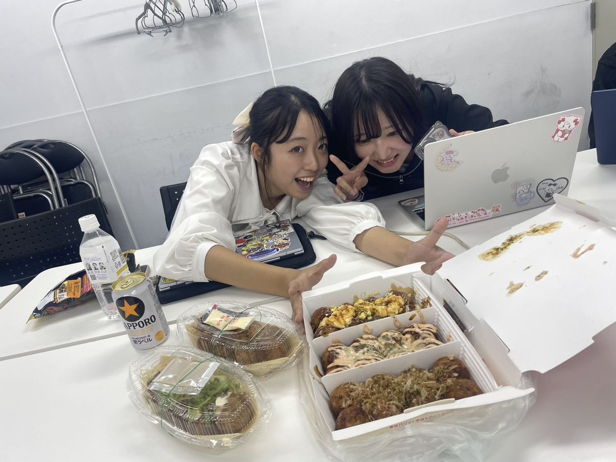 活動後にみんなでたこ焼き